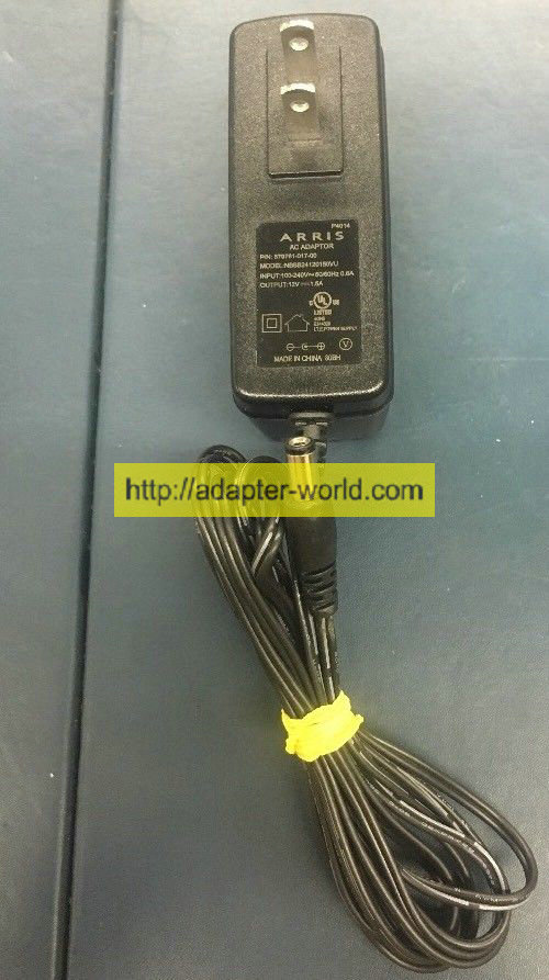 *100% Brand NEW* ARRIS 12V 1.5A NBSB24120150VU 579761-017-00 Charger Power Cord AC Adapter Free shipping!